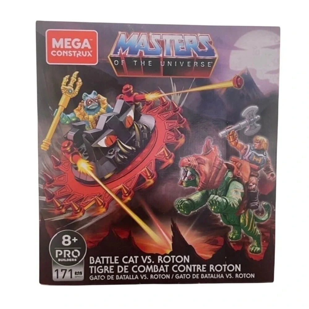 Mega Construx Masters of the Universe He-Man Battle Cat vs Roton Set 171 pcs NEW